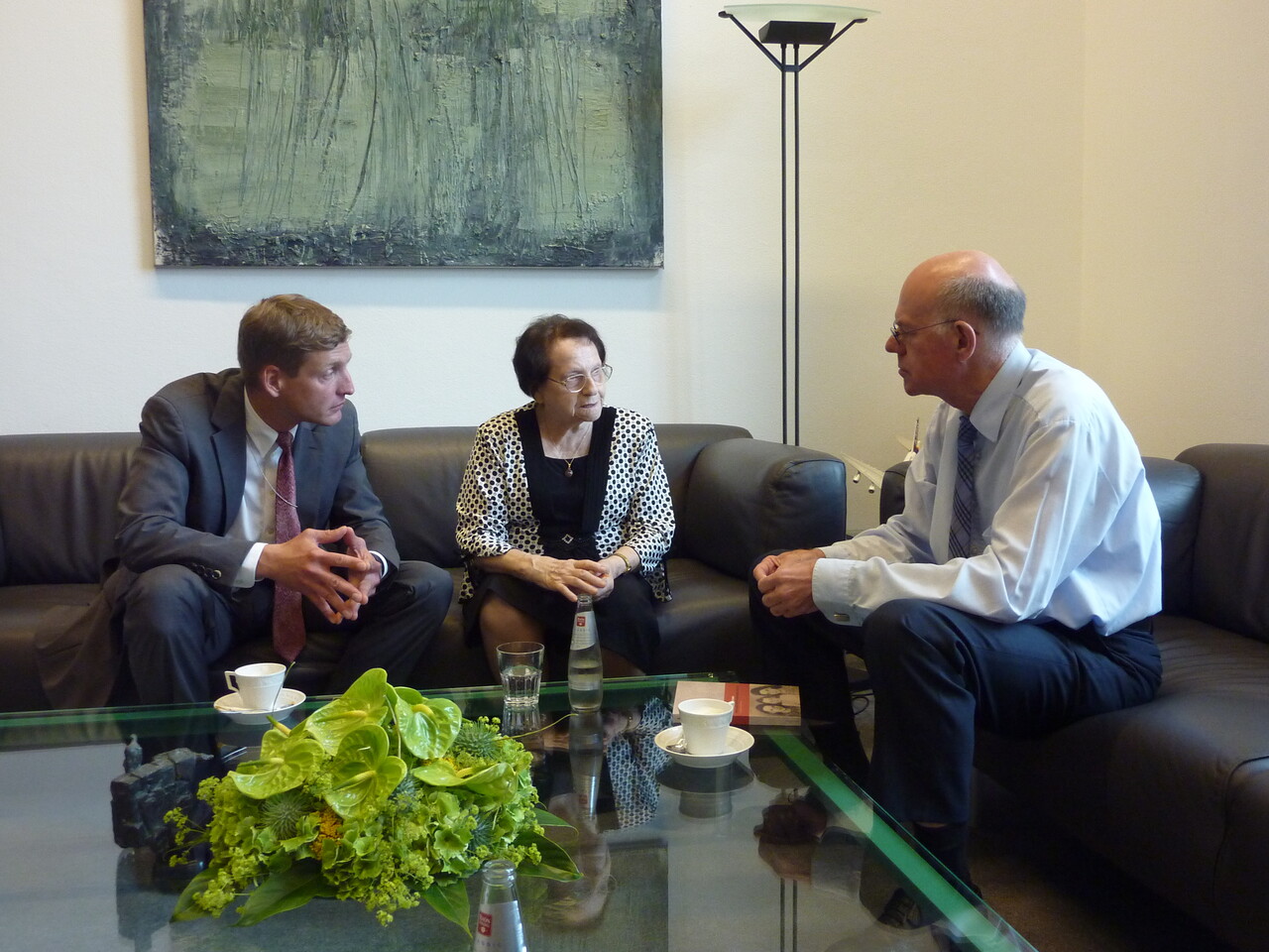 Berlin, 21. Juni 2012: Nechama Drober zu Besuch bei Bundestagspräsident Prof. Dr. Norbert Lammert © Privatarchiv Drober